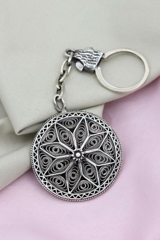Telkari Gümüş Anahtarlık 001