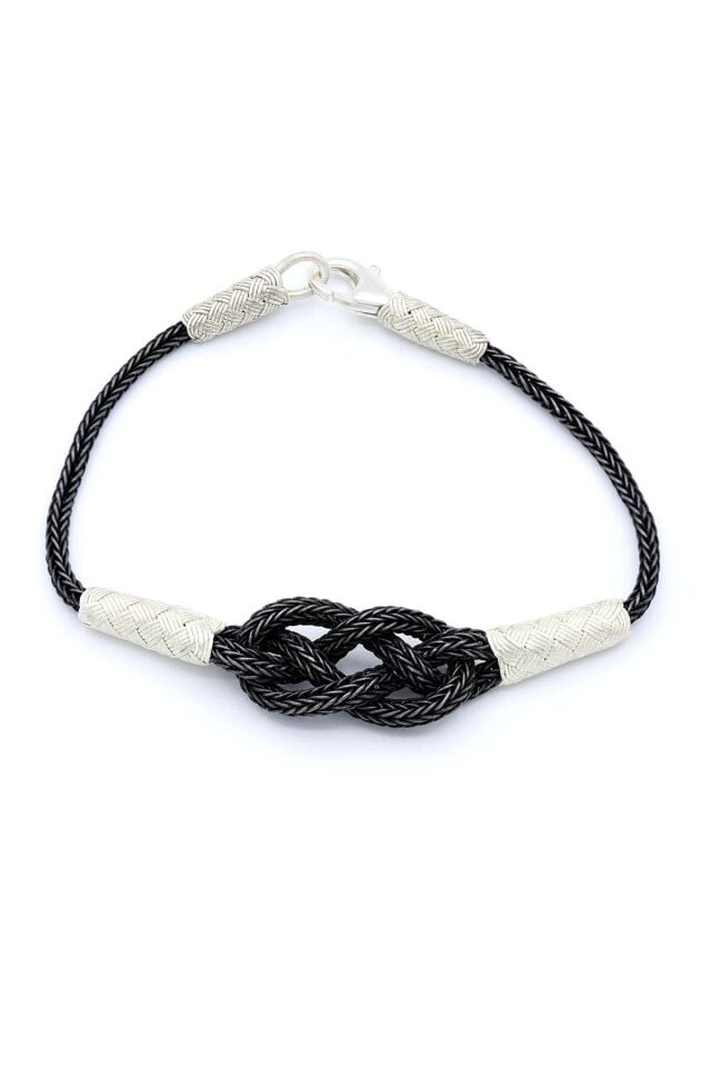 Sonsuzluk Modeli Kazaziye Gümüş Bileklik 146