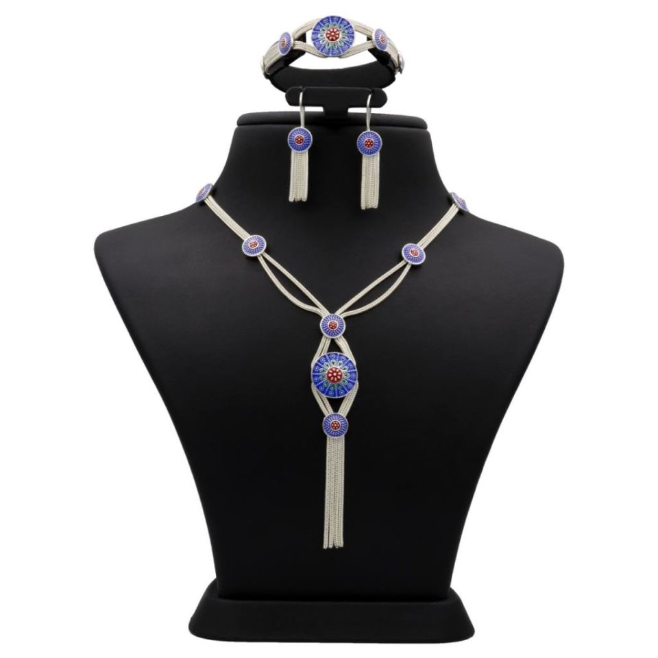 Mineli Mardin Hasırı Gümüş Set 038