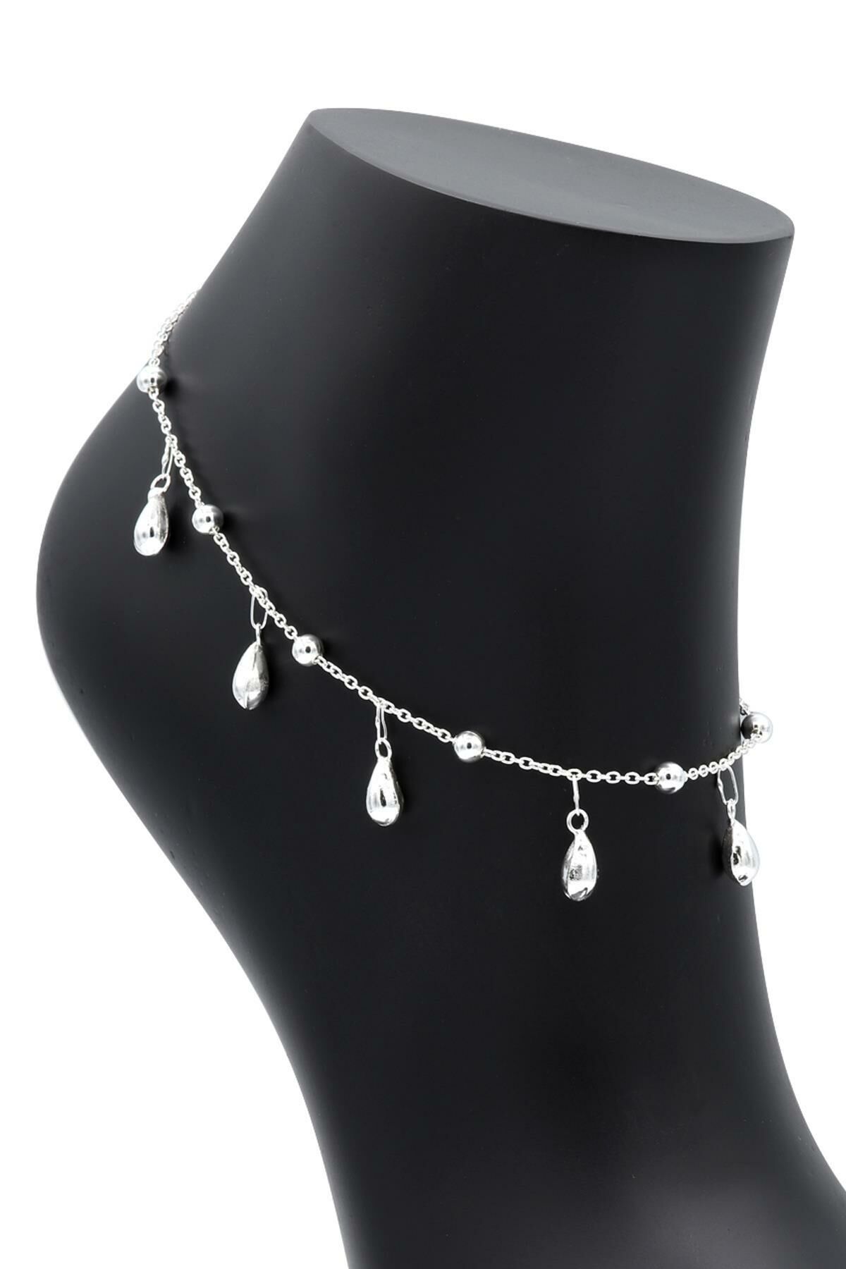 Damla Modeli Gümüş Halhal 088