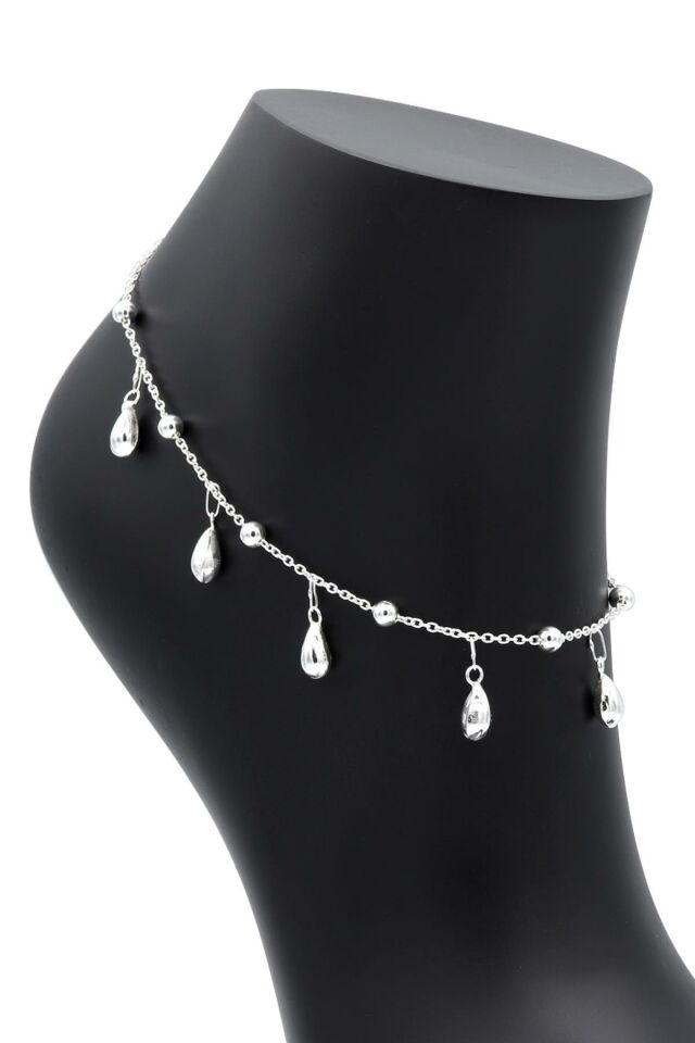 Damla Modeli Gümüş Halhal 088