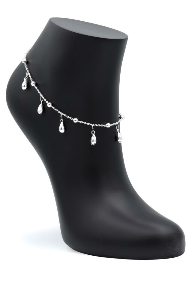 Damla Modeli Gümüş Halhal 088