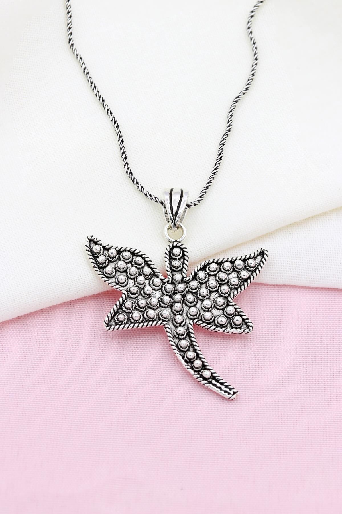 Yusufçuk Modeli Telkari İşlemeli Gümüş Kolye 519