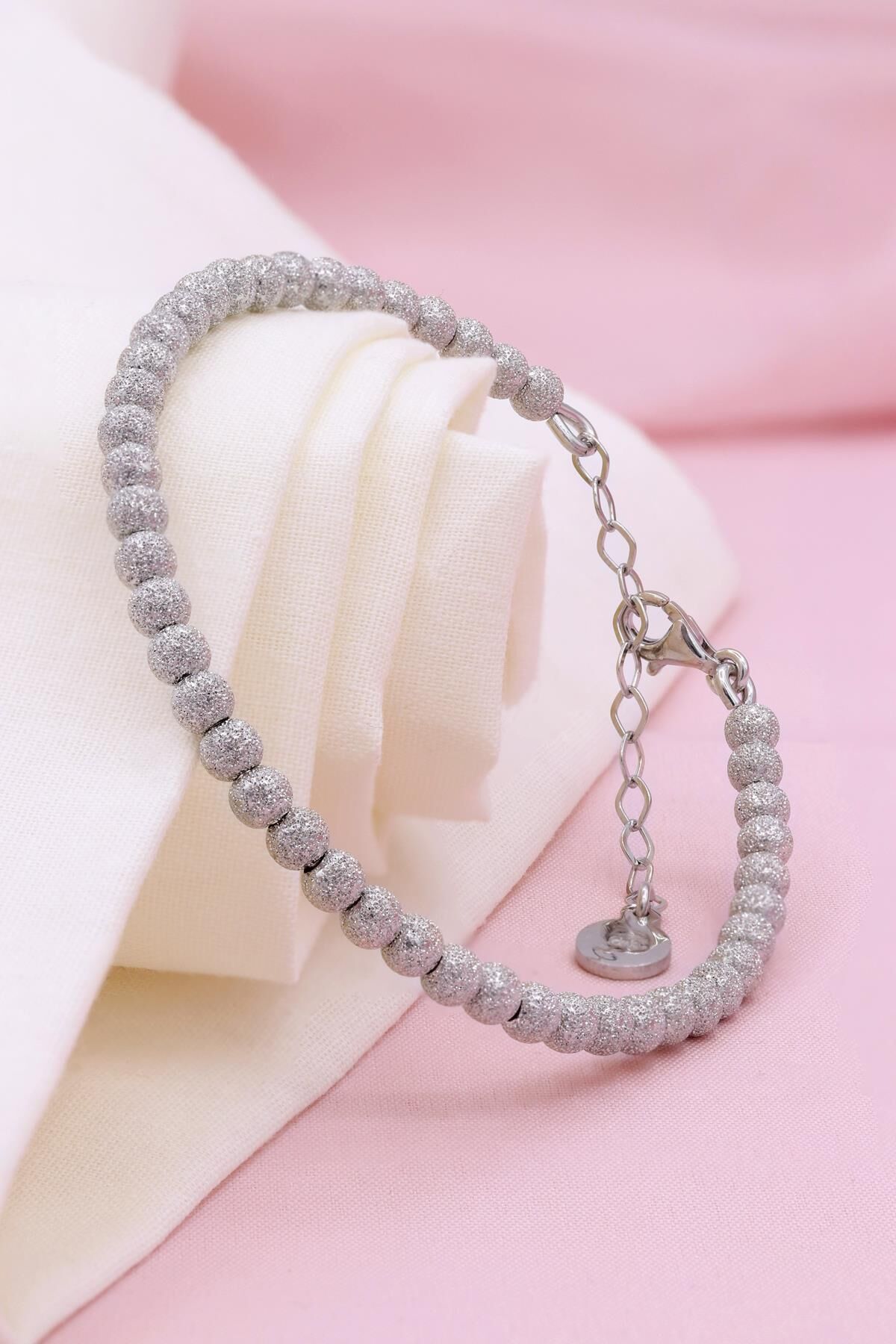 Dorika Modeli Rodyumlu Gümüş Bilezik 225