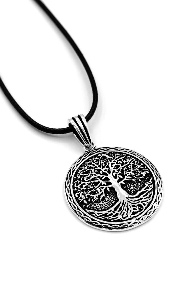 Hayat Ağacı Erkek Gümüş Kolye 049