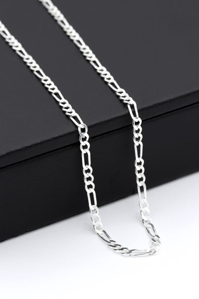 3 mm Figaro Erkek Gümüş Kolye 059
