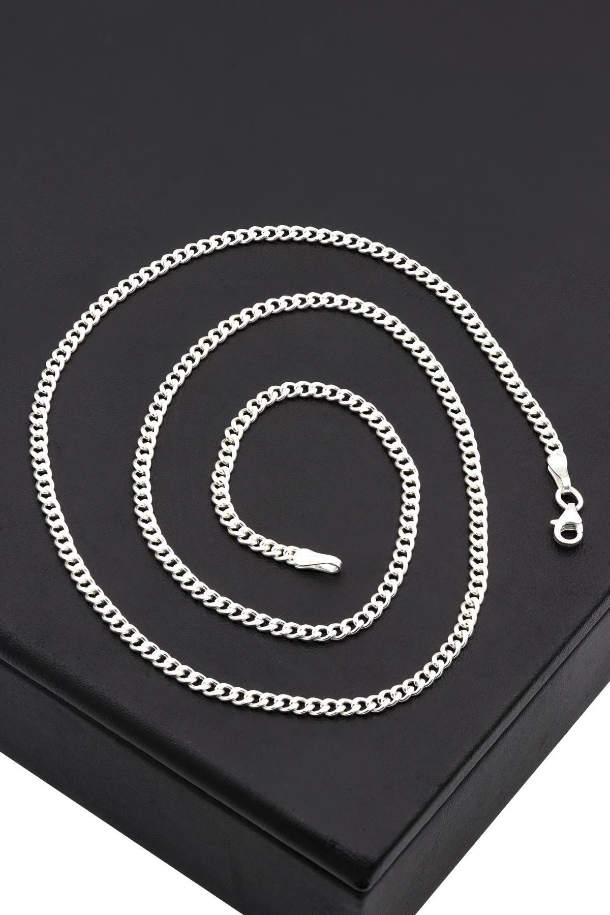 3 mm Gurmet Erkek Gümüş Kolye 061