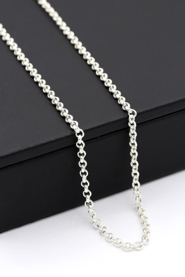 2.9 mm Doç Erkek Gümüş Kolye 063