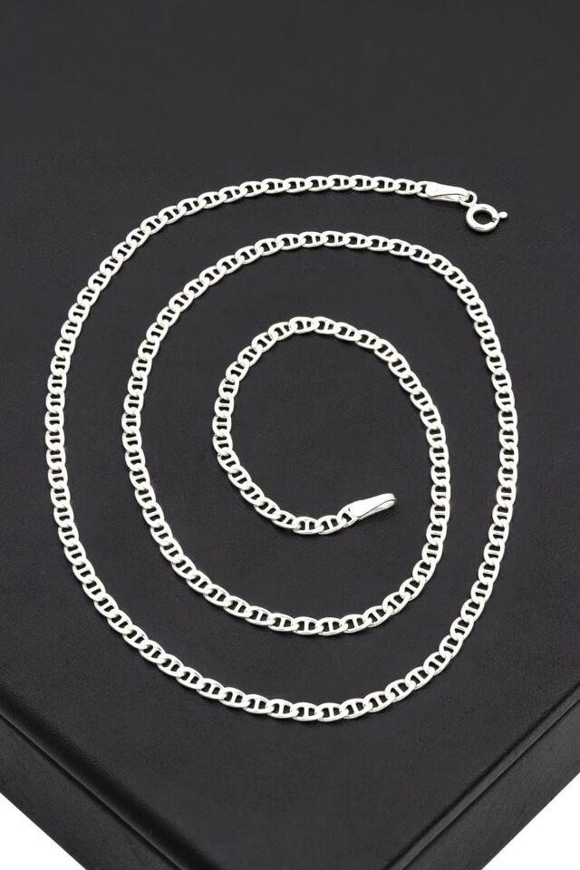 3 mm Erkek Gümüş Kolye 064