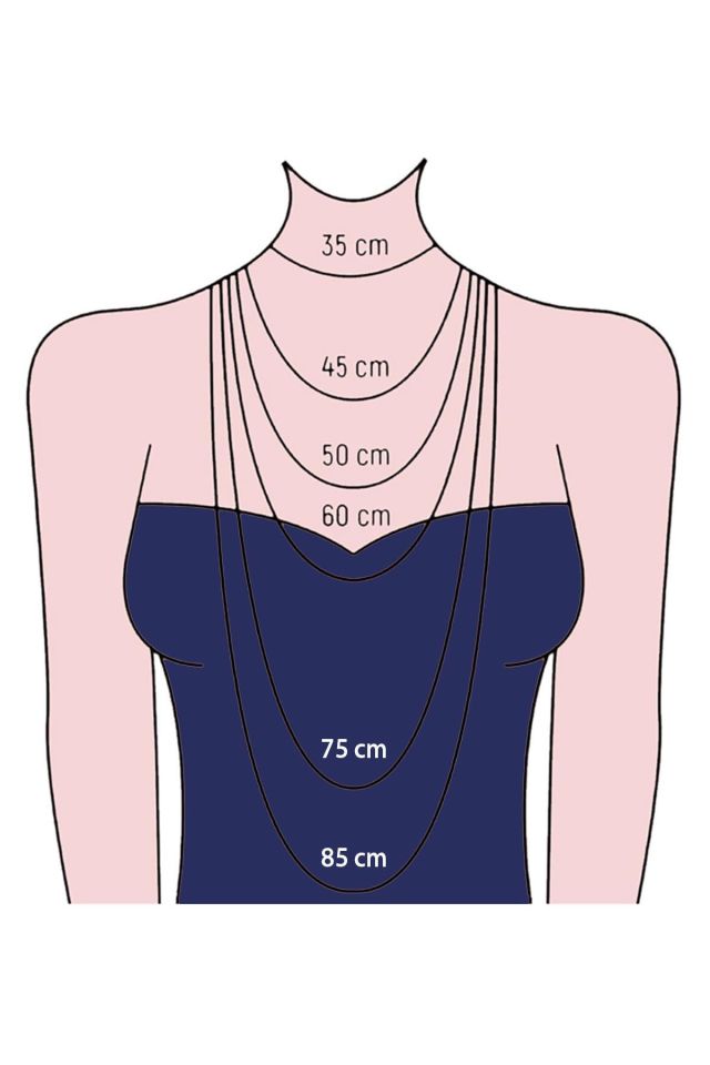 70 cm Burgu Modeli Roz Gümüş Zincir