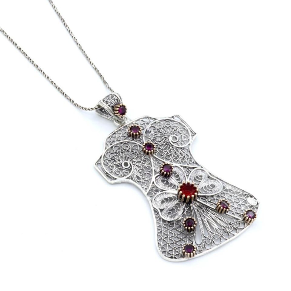 Telkari Kaftan Gümüş Kolye 263